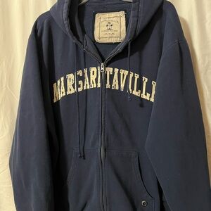 Margaritaville Dark Blue Men's zip up hoodie size 2XL